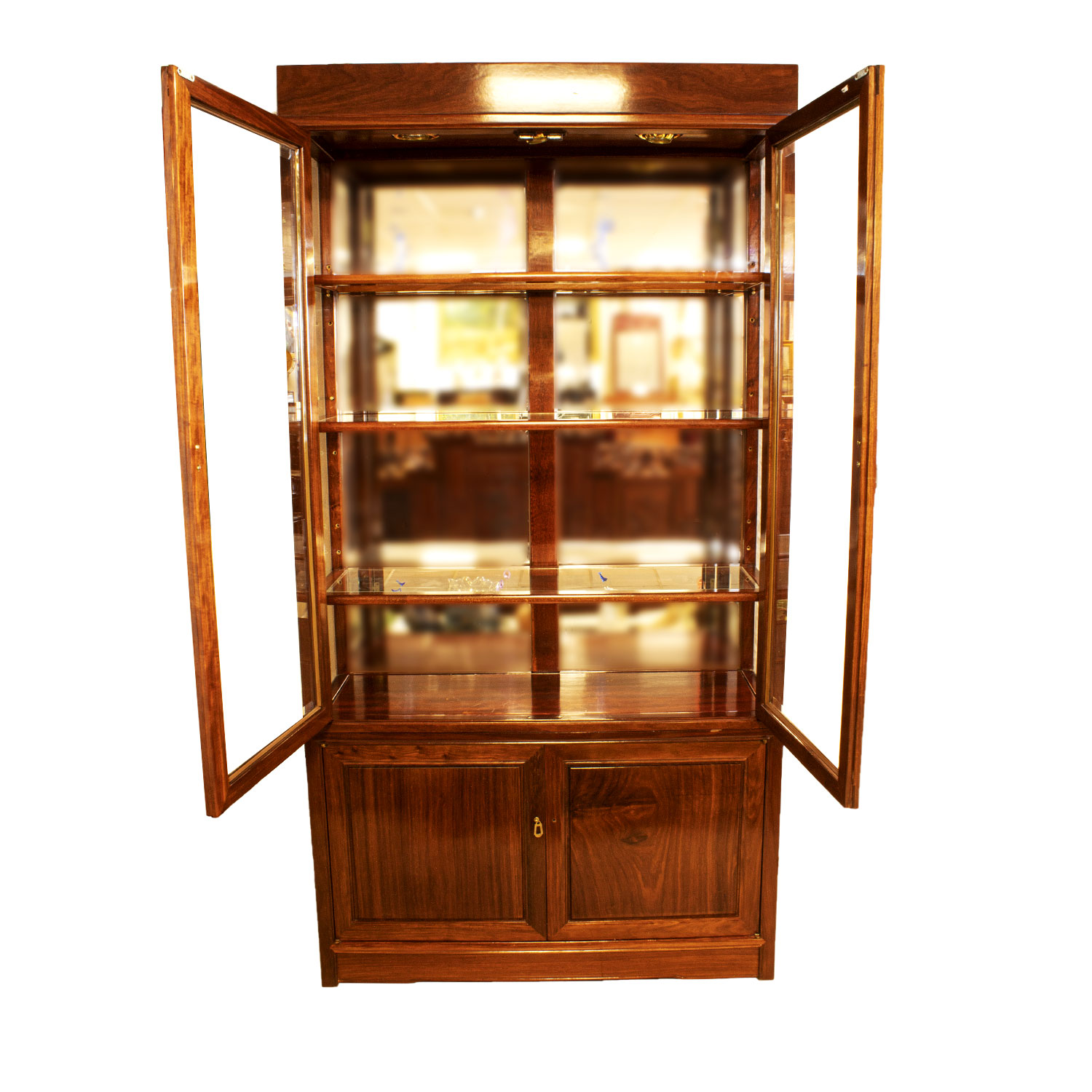 Rosewood shop display cabinet